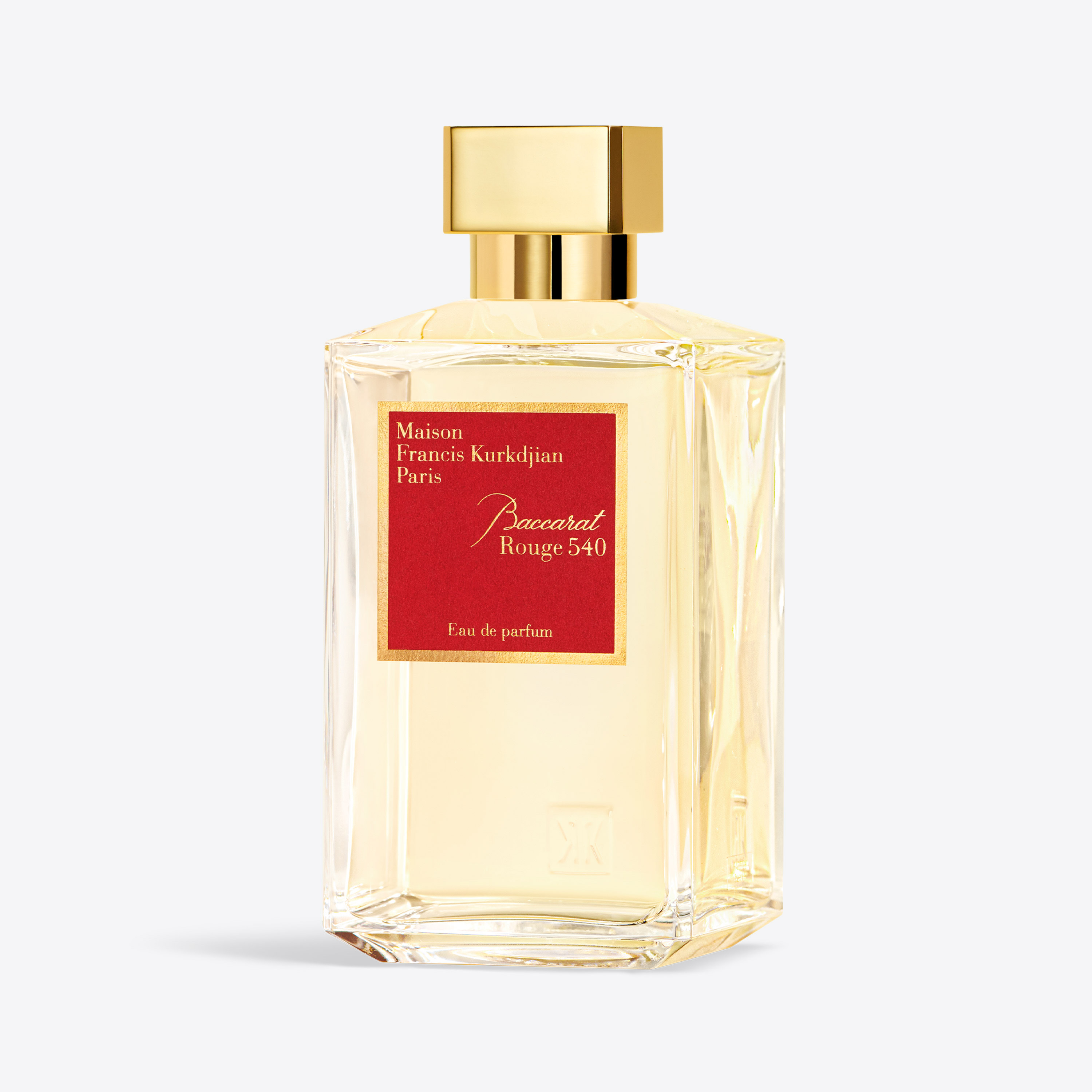 a bottle of perfume on a white background